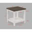 Table de bout de style campagnard avec plateau rectangulaire en bois 1pc