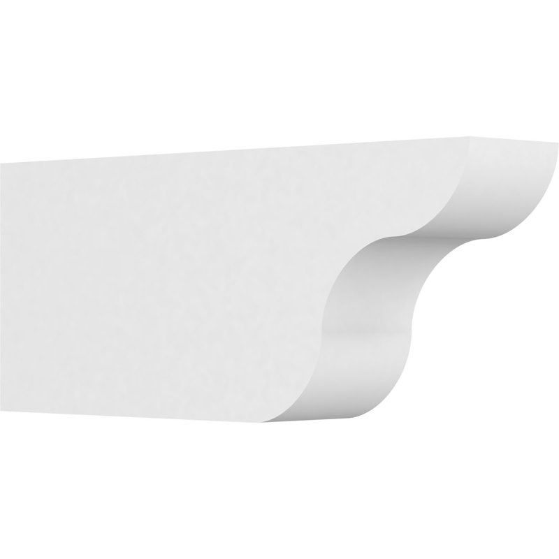 Queue de chevron standard en PVC de qualité architecturale Carmel, H 10 po x l 5 po x P 24 po