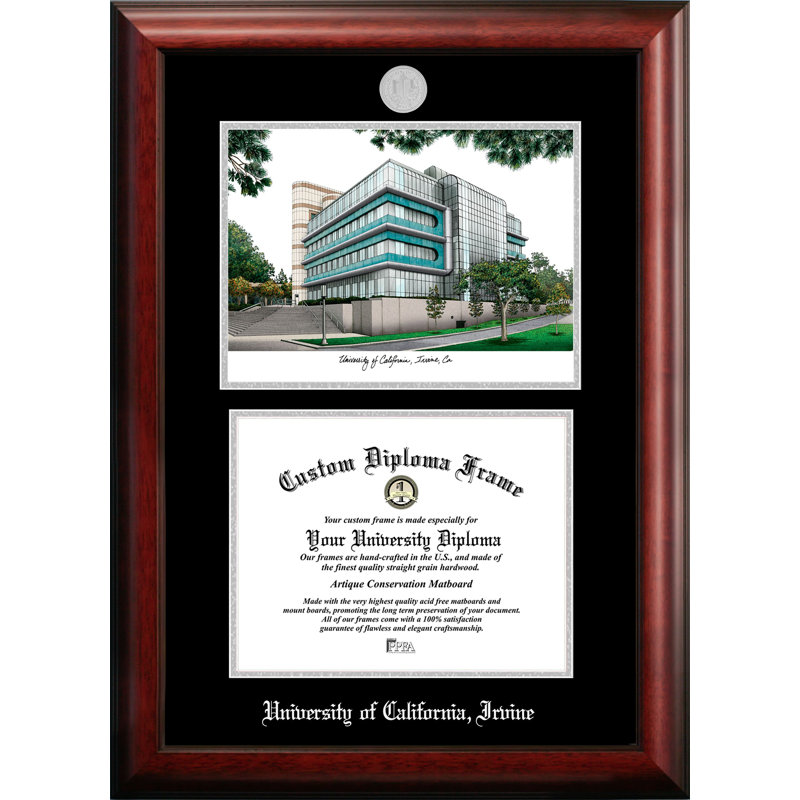 Brown Wood Embossed Picture Frame with Mat