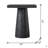Square Side Table With Pedestal Base