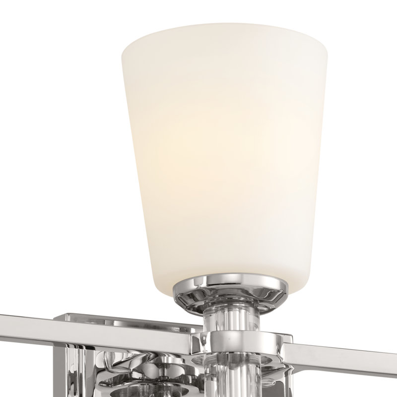 Burnita Dimmable Vanity Light, Polished Nickel, 3