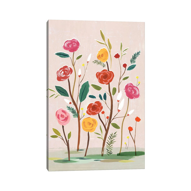 Pink Efflorescence by Isabelle Z - Print on Canvas, Wrapped Canvas, 20.32 cm H x 30.48 cm W