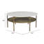 Table basse Bild blanche et laiton