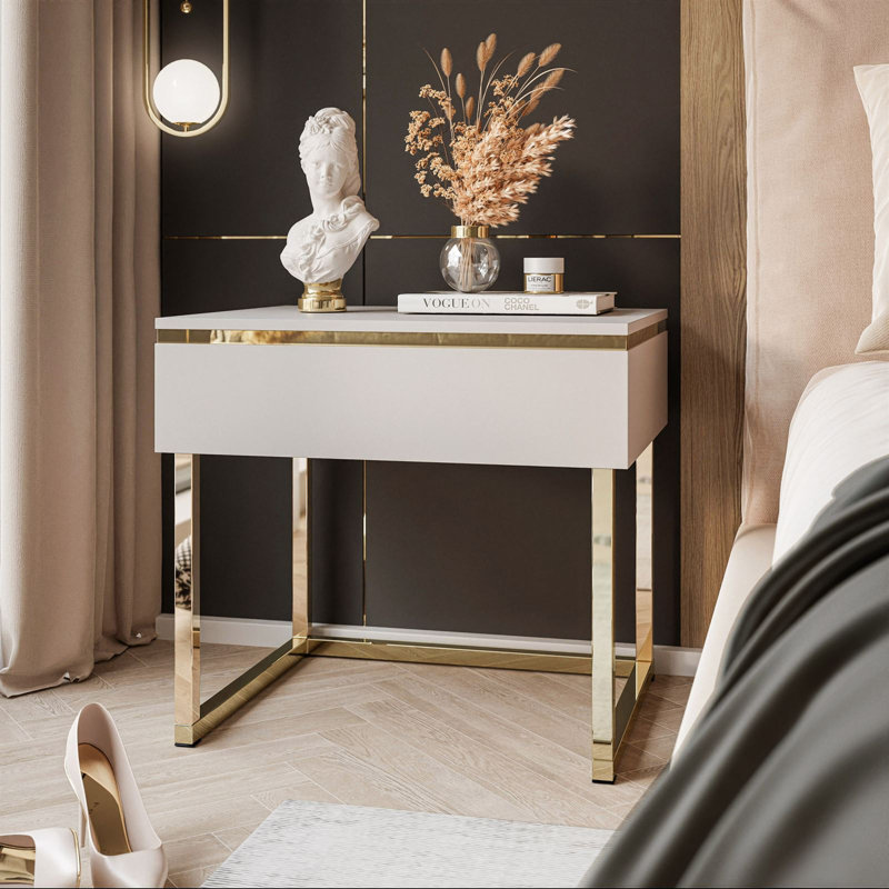 Annamaija Bedside Wood Table