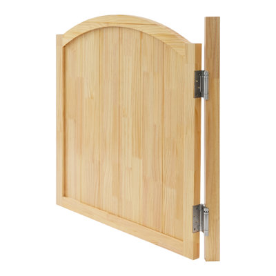 35.4X35.4" Entrance Partition Door Wood Swing Door