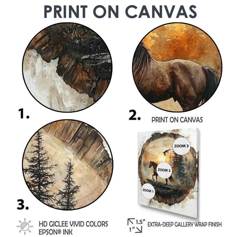 Giovacchino - Animals Canvas Art Print, Reproduction encadrée d'une seule photo, Black, 20" H x 12" W
