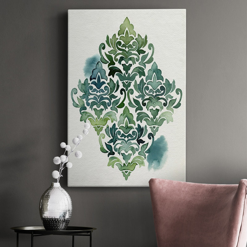 Algae and Azule Motif I, toile tendue avec châssis de qualité supérieure - prête à être accrochée