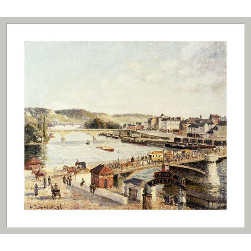 «Afprès Sun Rouen» par Camille Pissarro, impression giclée sur cadre, 33.5" H x 38.78" W
