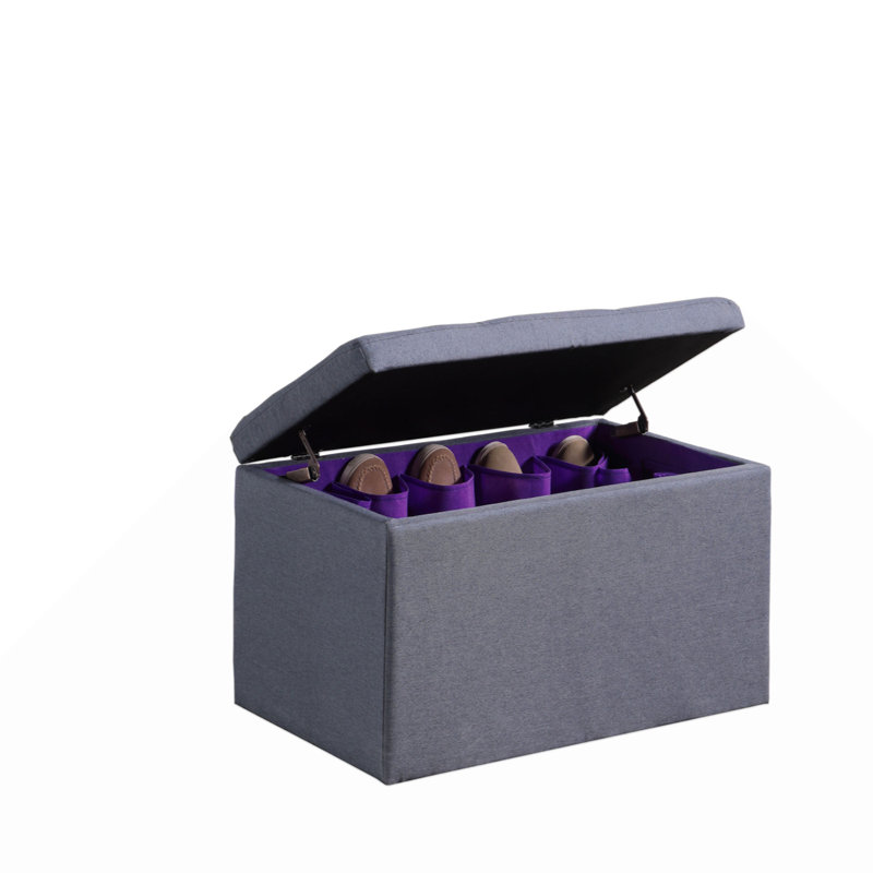 Banc de rangement pour chaussures 18,5 po, colombe