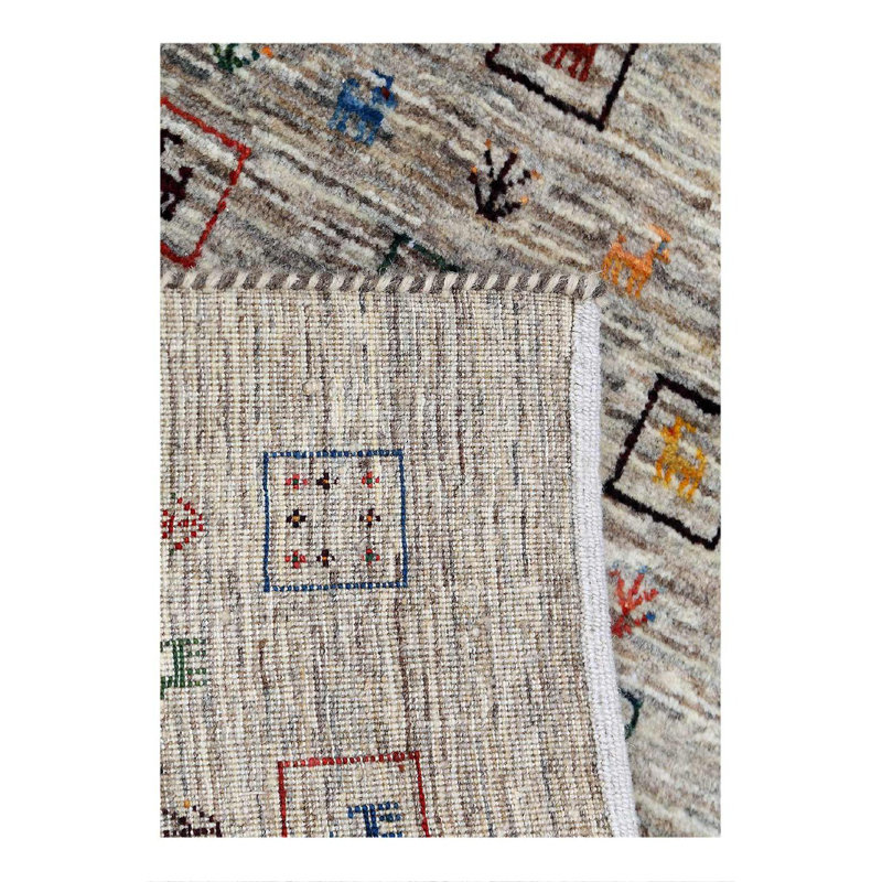 Fine Hand knotted persian Gabbeh 2'X 3'1"