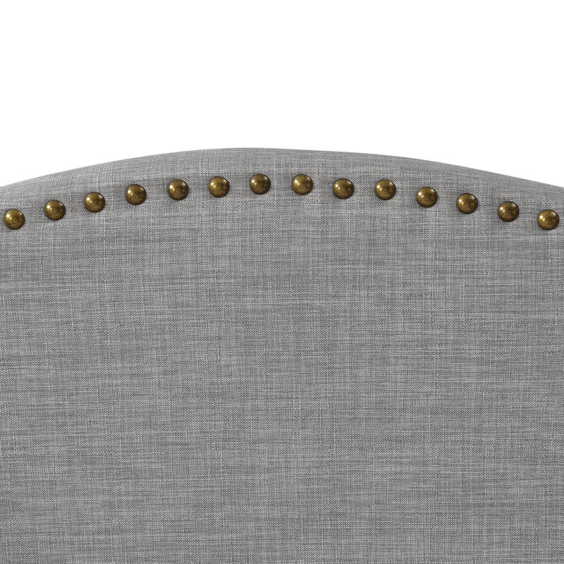 Eycke Rustic Manor Aliannah Linen Platform Bed, Full XL, Gray