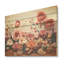 Cactus cramoisi collage - Art mural en bois de cactus sur bois de pin naturel-101404544