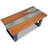 Rectangular Coffee Table, Fully Handmade,  39.4''x19.7''x15.8'', Solid Teak Wood, Multicolor