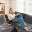 Ensemble de salon 3 pièces - Canapé modulaire 3 places avec fauteuil pivotant-1073181759