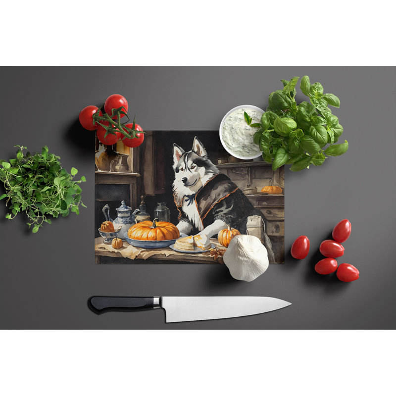Planche à découper en verre Siberian Husky