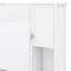 Armoire de rangement murale pour salle de bain avec miroir Armoire à pharmacie moderne avec tablettes ouvertes et cachées et porte-serviettes double-358179399