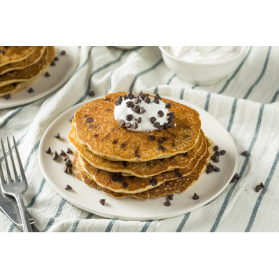 Chocolate Chip Pancakes - Wrapped Canvas Print