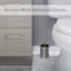 14,75 en acier inoxydable en verre en forme d’heure. brosse de toilette autoportante et porte-cartouche h