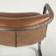 Guzman 20'' H Genuine Leather Upholstered Metal Armchair-752541169