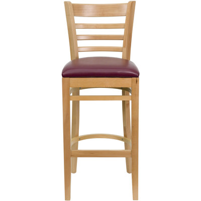 Ladder Back Wooden Restaurant Barstool
