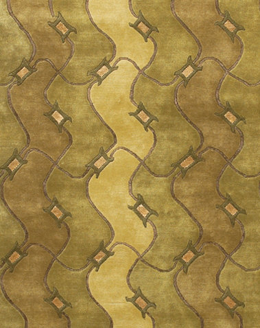 Aadi Brown/Tan Area Rug, Rectangle 2' x 3'