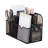 Mind Reader Countertop Organizer, Office Breakroom or Desktop Storage, 10-Compartment Caddy, Metal Mesh, Black