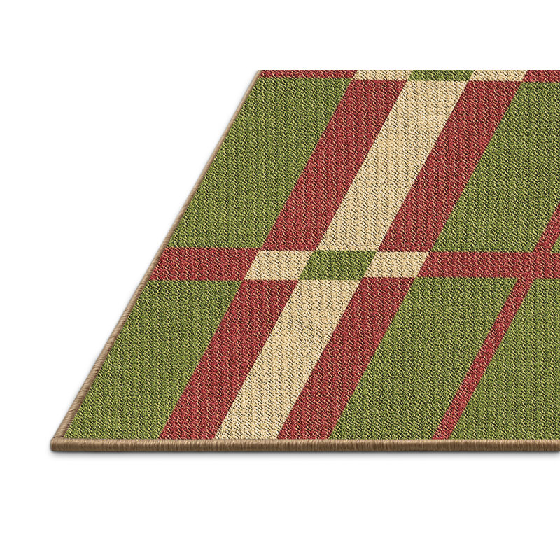 Performance Wool Geometric Indoor Rug, Rectangle 2' x 3'
