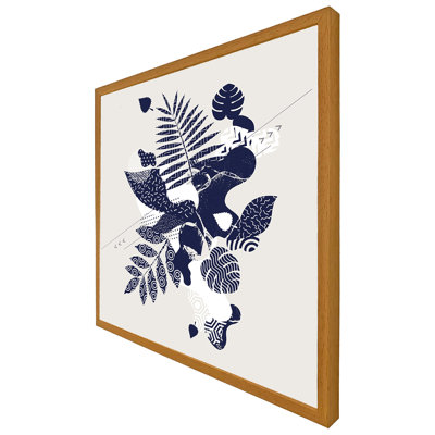 Encinitas Decorative Leaf Prints - Single Picture Frame Print