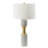 15x15x30" Cement With Metal  Table Lamp