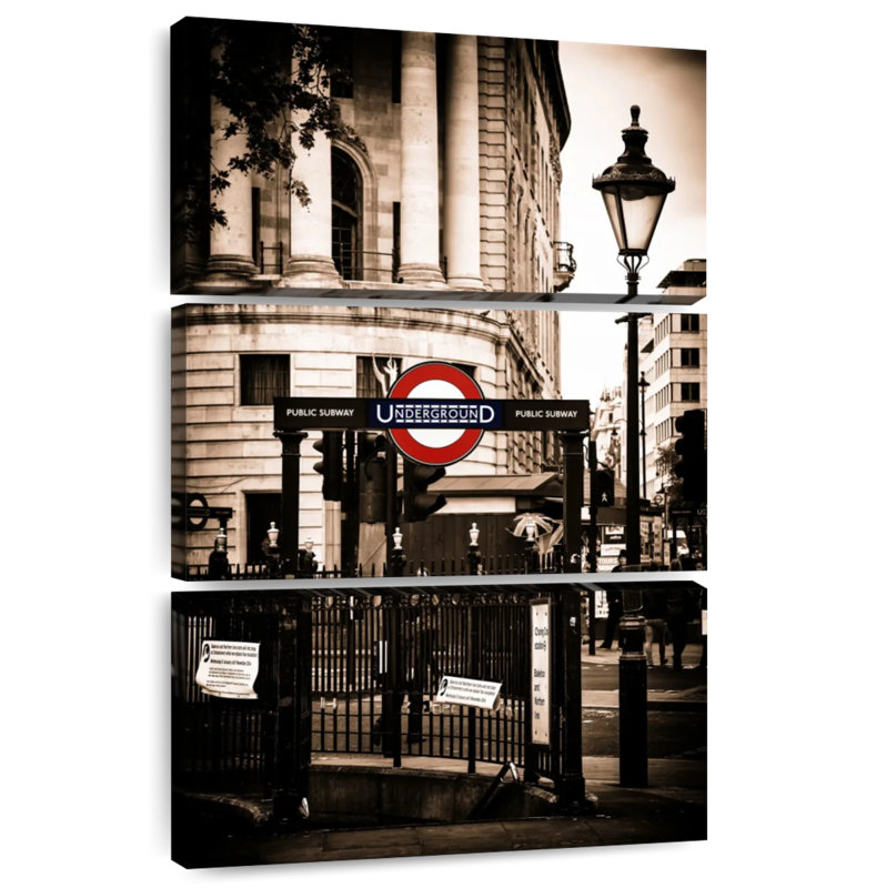 Enseigne de métro Sireci London, H 32 po x l 20 po