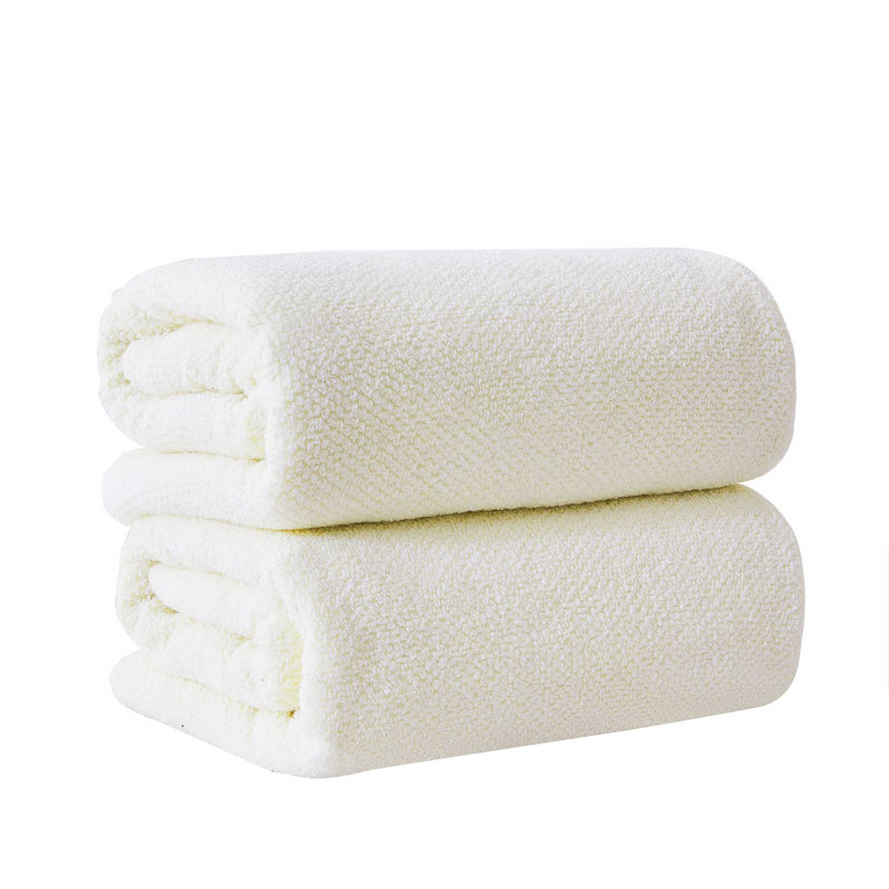 100% Cotton Textured Bath Sheet, Ivory