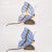 Tiffany Blue Fairy Butterfly Nightstand Table Lamps