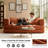 78.8-Inch Upholstered Double Sofa Bed, Modular Sofa Bed, Includes 2 Throw Pillows, Foldable Sofa-172540475