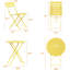 Patio Dining Set Table,
