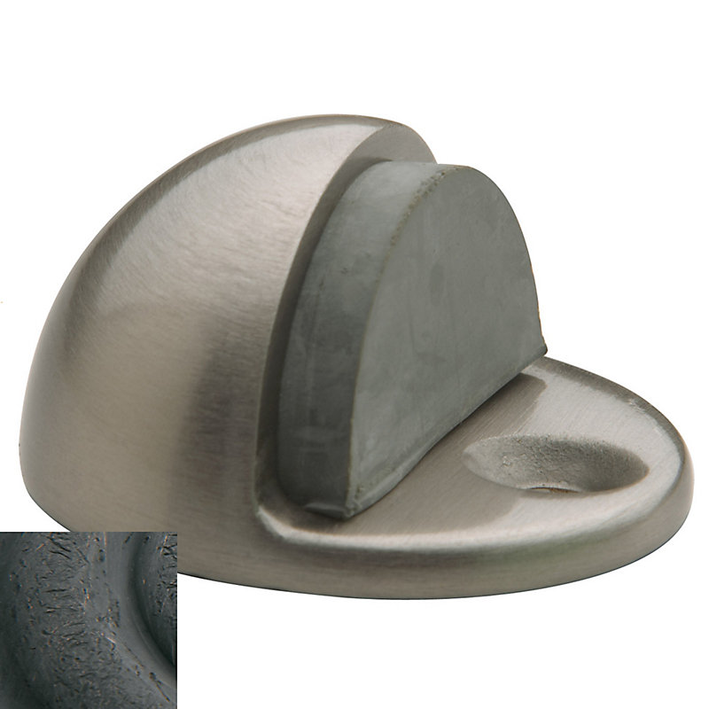 Brass Floor Mount Stop, Distressed Oil Rubbed Bronze