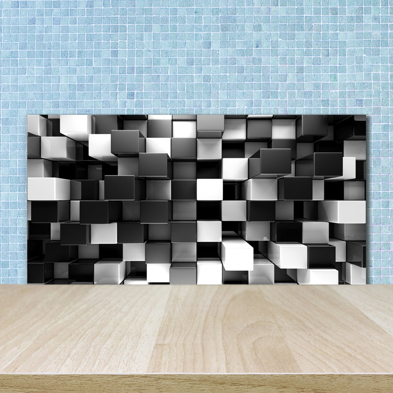 50cm W x 100cm L Glass Peel and Stick Panel