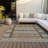 Machine Washable Indoor/Outdoor Meredith ACN2160 Striped Rug-846638317