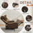 zero clearence recliner  Power Recliner Chair With Heat And Massage, Overstuffed Reclining Sofa Chair For Living Room Home Theater Rv With 3-Side Led Lights/Cup Holders/Usb & Type C Port-1131892858