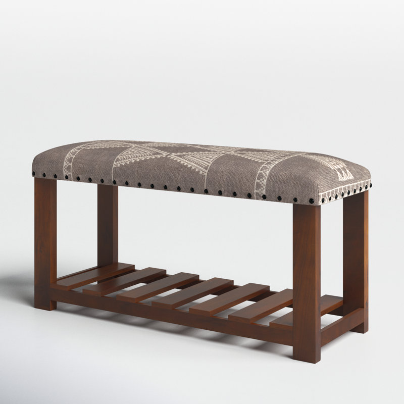 Banc de rangement en bois massif Cashea