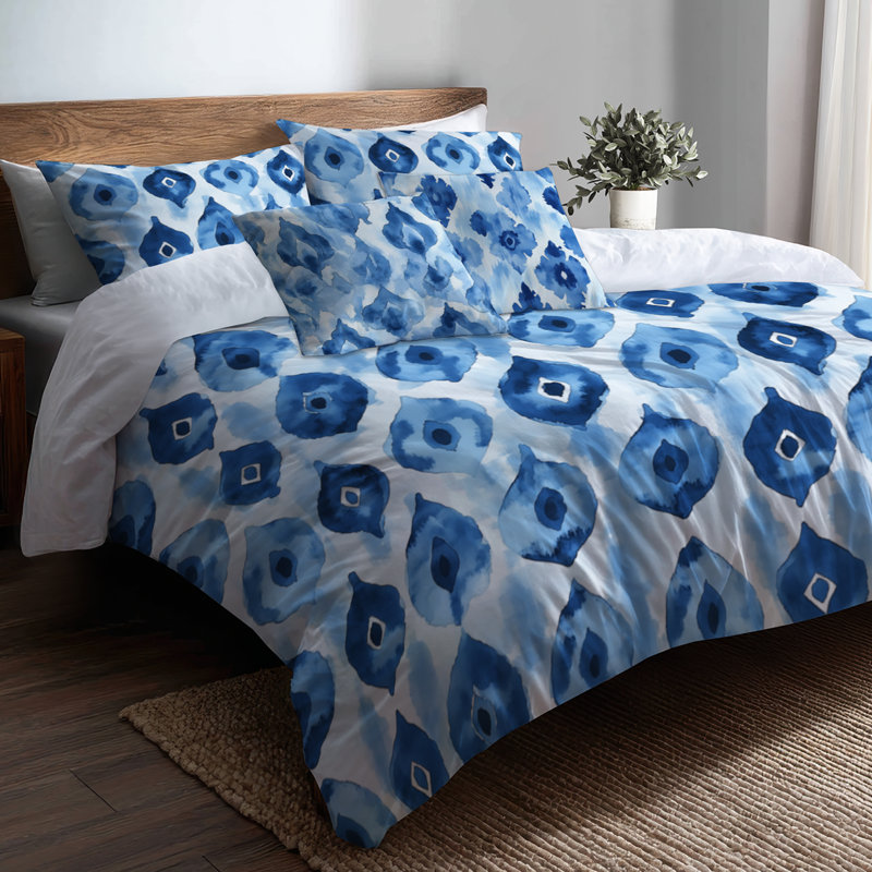 Ensemble de housse de couette 5 pièces Coastal, Housse de couette pour lit simple + 4 pièces supp