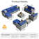 Paulsen Premium All-Weather Wicker 8 - Person Modular Patio Conversation Sets with Cushions