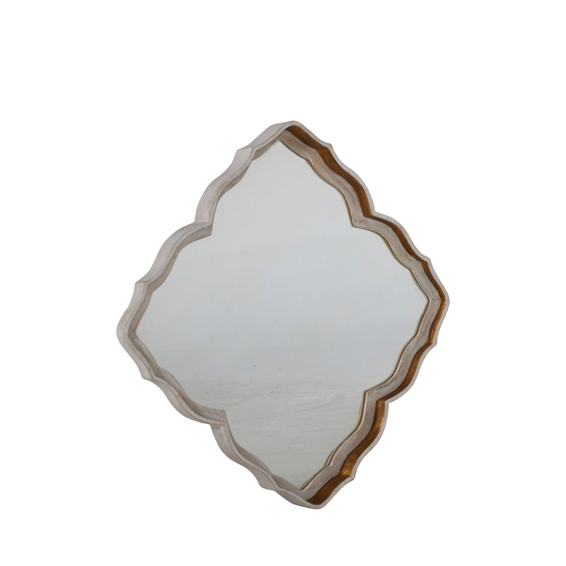 Adriana Diamond Wood Wall Mirror