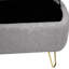 Banc de chambre pratique avec fausse fourrure grise et compartiment de rangement-1134140187