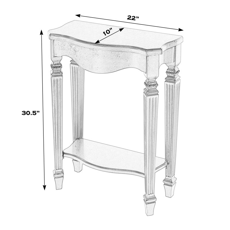 Millersport 22" Console Table, Pastel Blue