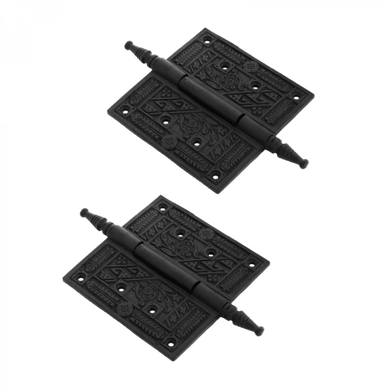 Wrought Iron Butt Victorian Steeple Tip Face Mount Hinge