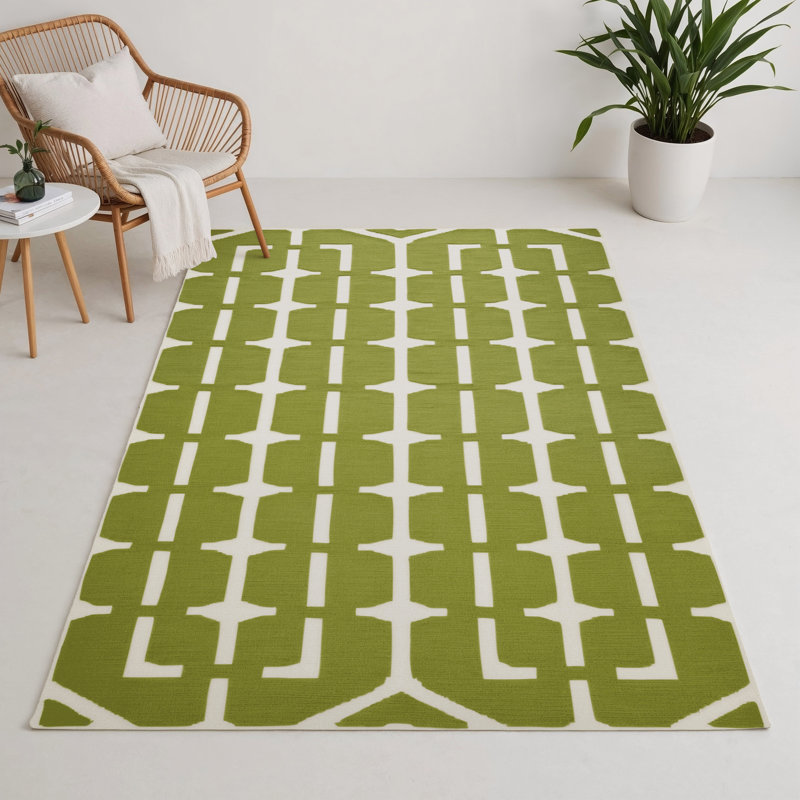 Tapis brun intérieur et extérieur Trellis, Rectangle 9 pi x 12 pi