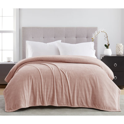 Kate Aurora Ultra Soft & Plush Oversized Queen Herringbone Fleece All Season Blanket