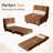 32'' Single Corduroy Reclining Sofa Chair,Ajustable Back Accent Chair,with Pillow-1906826355
