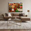 «Farm Heart Motifs», art mural sur toile brune