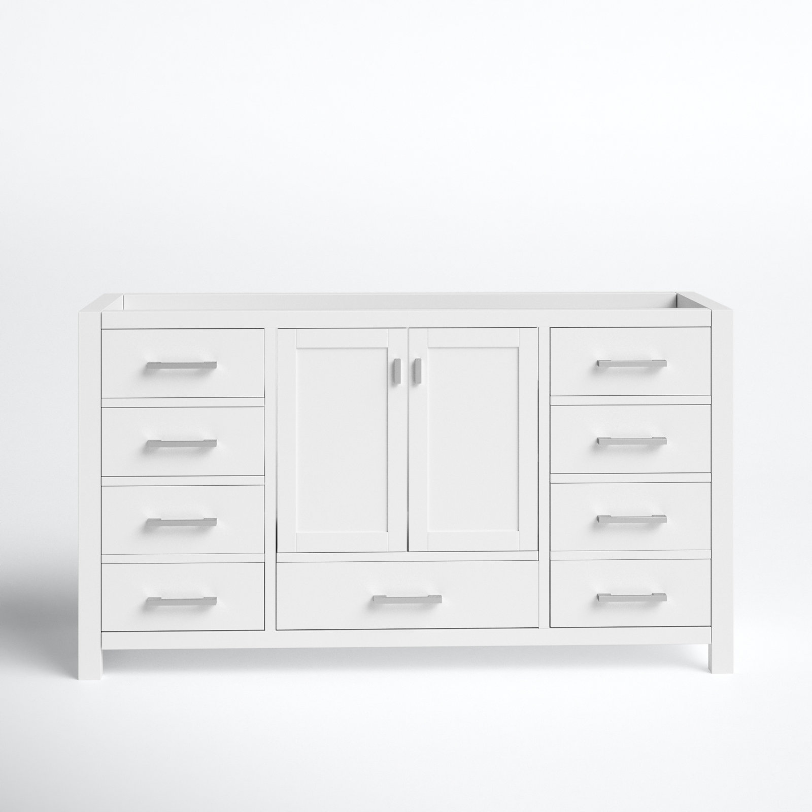Reba Single Bathroom Vanity Base, White